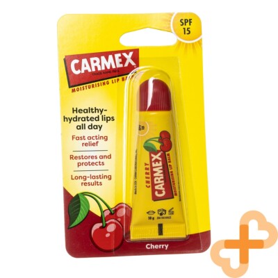 Carmex Klassisch Lippen Balsam Rohr Kirsche Feuchtigkeits Trockene 10g Im USA