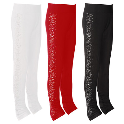 Eislaufhose für Mädchen Skating Eislaufen Hosen Eiskunstlauf Leggings für Kinder