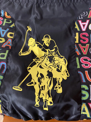 New U.S. POLO ASSN USPA Drawstring Bag Tote NWT