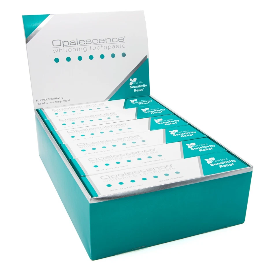 12xULTRADENT OPALESCENCE Zahncreme Sensitivity Relief 100ml MINT-4.7oz 133g