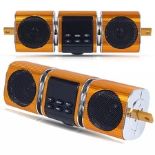 Waterproof Bluetooth Motorcycle Stereo Speaker MP3 Audio System AUX USB FM Radio