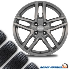 4x Alu Ganzjahresreifen Kompletträder für Opel Mokka Reifen 215/60R17 Uniroyal
