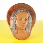 bassorilievo in terracotta volto madonna b.c. brisighella