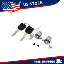 L&R Door Lock Cylinder w/ 2 Keys For 2003-2005 Honda Civic 1.3L 1.7L 72146S73003