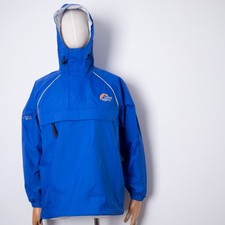 Giacca uomo Lowe Alpine Triple Point impermeabile anorak smock taglia S blu escursionismo