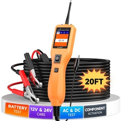 KZYEE KM05 Automotive Power Circuit Probe Tester 12V 24V Car Test Light Digital