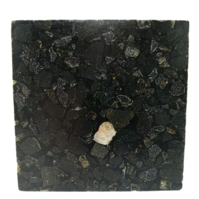 Fritztile Terrazzo Mini Floor Tile Single Sample R682017 Dark Ice (Black & Gray)
