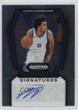 2024-25 Panini Prizm Draft Picks Signatures Justin Champagnie #S-JCM Auto 8d2