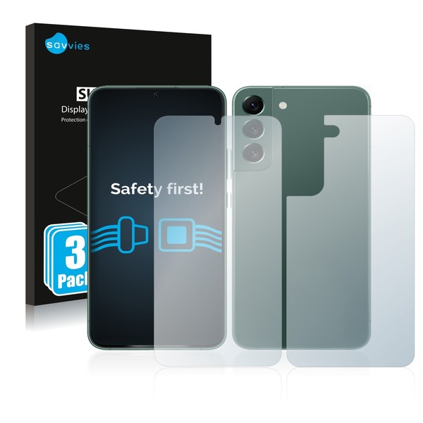 6X Schutzfolie Samsung Galaxy S22 Plus 5G (Display+RüCkseite) Display Schutz-image