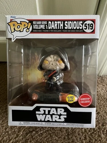 Funko Pop! Star Wars Deluxe Darth Sidious GITD GameStop 519