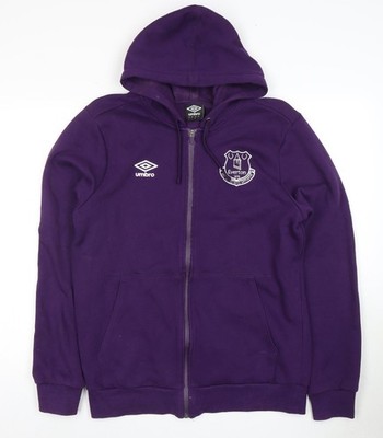 Hoodie Herren UK L Regular Umbro Lila Full Zip