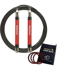 MOGOLD Crossfit Jump Rope for Men/Women 4 Speed Rope, Perfect for Boxing A0110