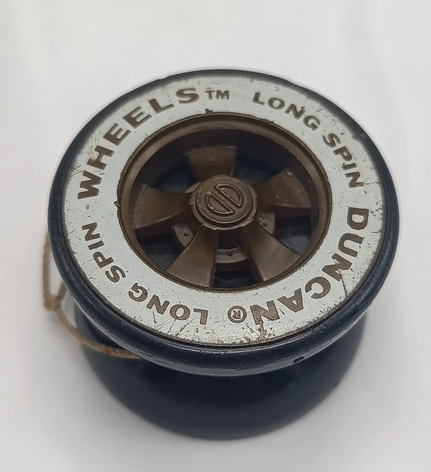 Yoyo Yo-yo DUNCAN WHEELS LONG SPIN 5 RAYONS Vintage année 80 - Photo 3/4