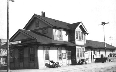 Railroad Train Station Depot Strathmore California CA - Reprint