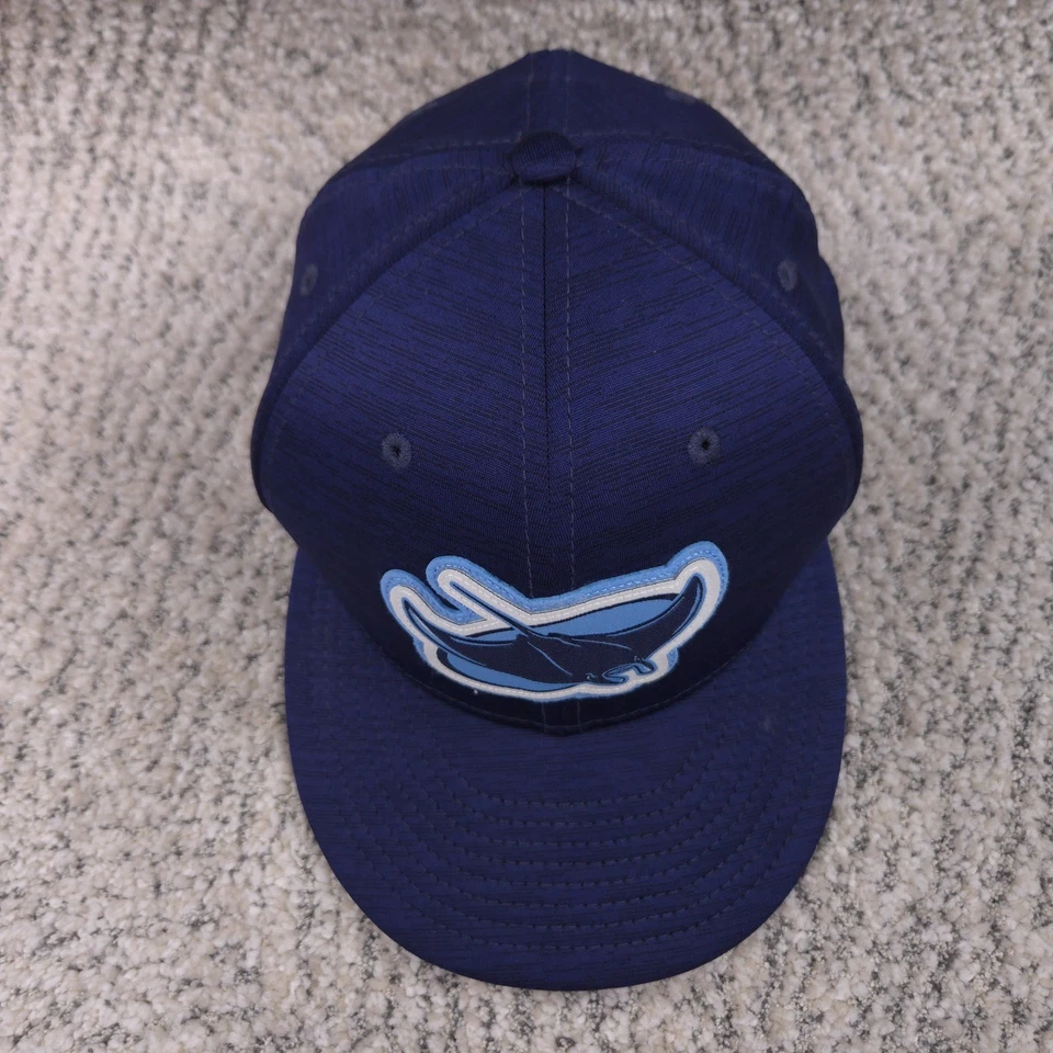 Tampa Bay Rays Hat Fitted Size 7.25 New Era 59Fifty On Field Cap Clubhouse GUC - Image 2 of 4