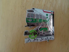 Hard Rock Cafe pin Boston MBTA Green Line train 2 of 4 series 2003