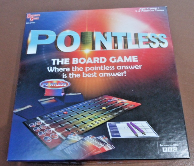 Brand New still sealed: Pointless The Board Game. ages 10+ 2-4 Players