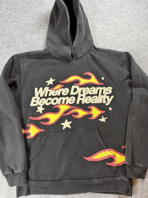 #ad Pacsun Men#x27;s Medium “Vintage Black” Where Dreams Become Reality Hoodie Skater $24.99