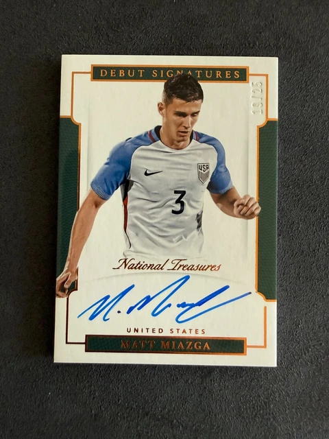 2018 Panini NT - Debut Sigs /25 Matt Miazga #DS-MMI