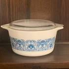 Pyrex 473 1 Quart Amish Butterprint Casserole Dish Vintage, Made in USA