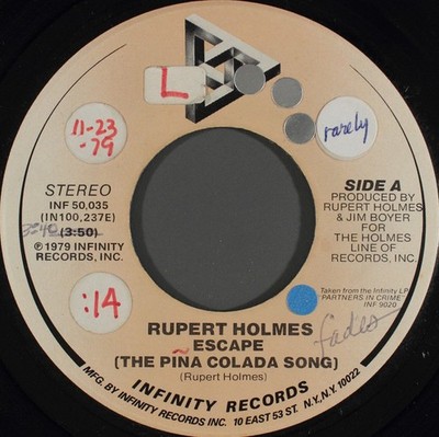 Rupert Holmes - Escape (The Pina Colada Song) (7'', Single, Pic)