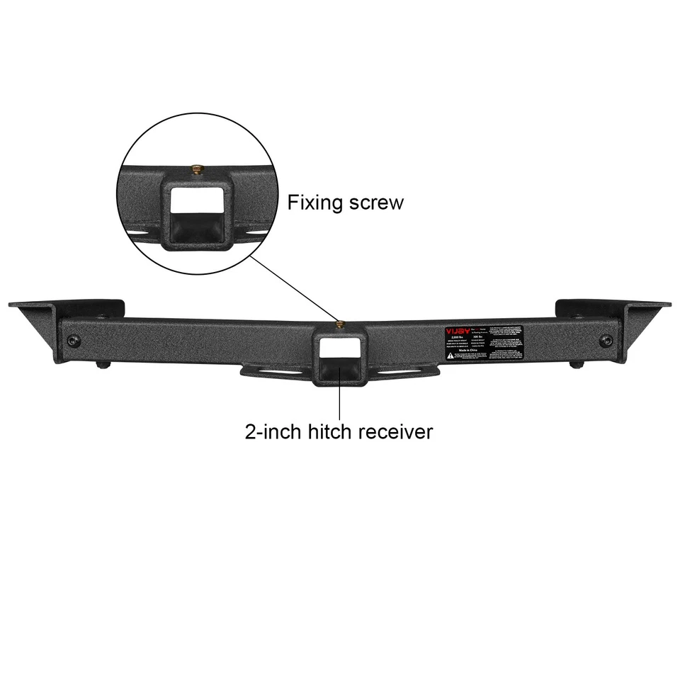 Fits Ford Transit 150/250/350 Steel Trailer Hitch Receiver W/Hitch Receiver 2'' - Imagem 2 de 4