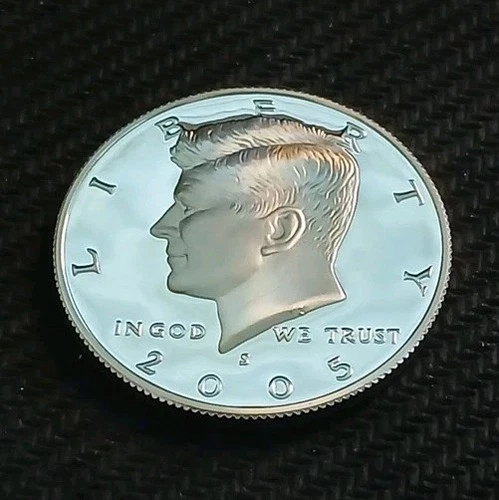 2005-S 90% Silver Kennedy Half Dollar Deep Cameo Proof - Free Shipping!