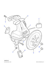 Land Rover Plate Spare Wheel Retention Fits Freelander 1996-2006 BHP490010