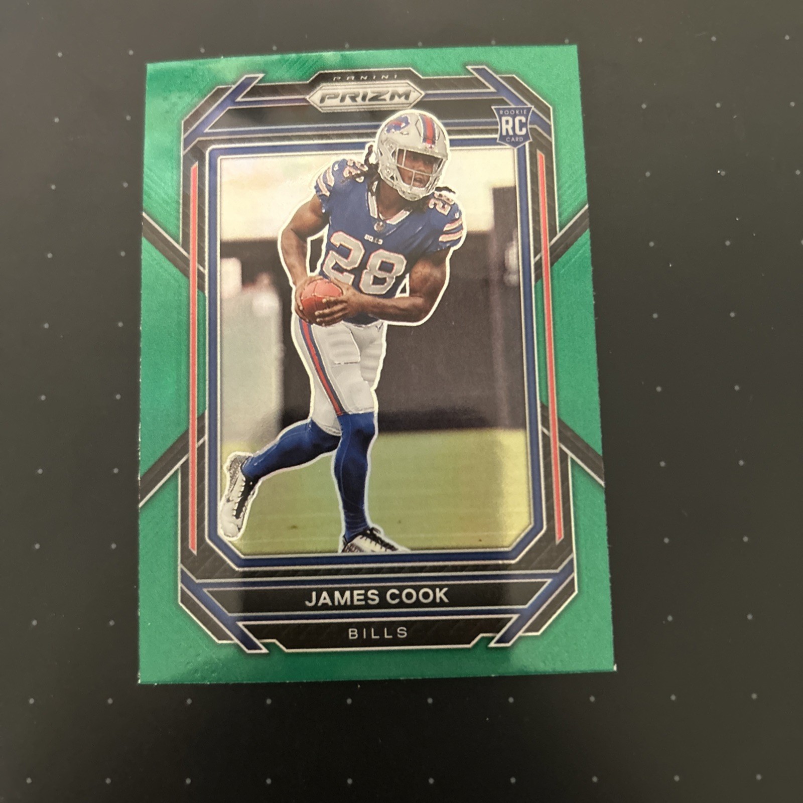 2022 Panini Prizm - Rookies James Cook #319 Green Prizm (RC)