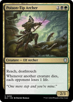 #ad Poison Tip Archer 0256 MTG BLC Uncommon NP $1.99