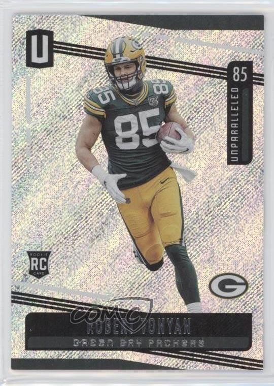 2019 Panini Unparalleled Robert Tonyan #186 Rookie RC 2h5