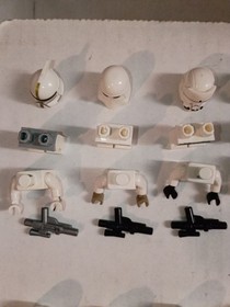Lot Of 12 LEGO STAR WARS MINIFIGURE IMPERIAL HOVERTANK PILOT & Snow Troopers