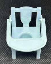 Vintage Dollhouse Furniture 1950s Renwal Blue Potty Chair No. 36