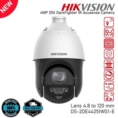 Hikvision DS-2DE4425IWG1-E 4MP 25X Acusense+DarkFighter PTZ MIC IP-Kuppelkamera