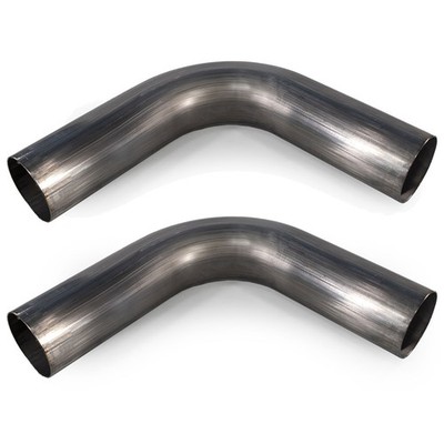 S1D Mandrel Bent 304SS 90 Degree Tubing 2.5'' OD 2.625'' Bend Radius 8060 2-Pack