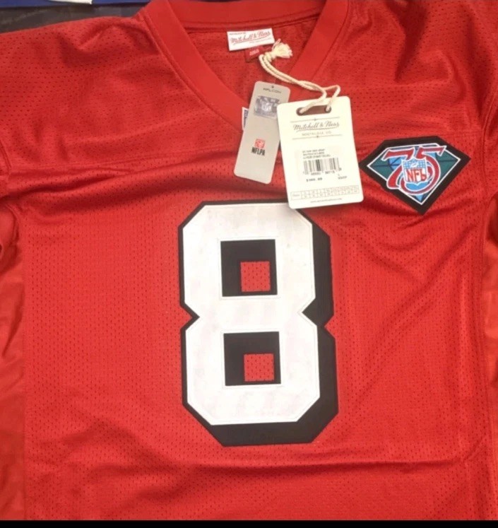 Steve Young San Francisco 49ers Original Autographed Football Jersey #8 Red