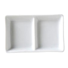 Vertex AVD2 Ventana 2 Compartment Sauce Dish