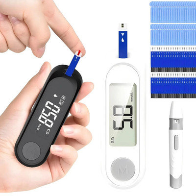 Blutzuckermessgerät Diabetes Testset Diabetes Lanzettengerät Glucometer mit