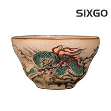 Taza de té de porcelana del zodiaco chino ceremonia de té taza de té kungfu taza de degustación de té