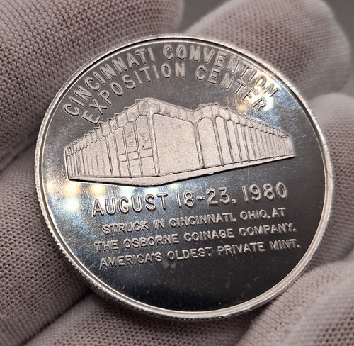 1980 ANA Cincinnati Numismatic assn. convention token ( Proof )[ Cameo ] - Picture 8 of 13