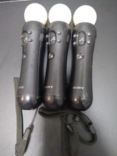 Lot of 3 Sony PlayStation 3 Move Motion Controllers CECH-ZCM1U UNTESTED units