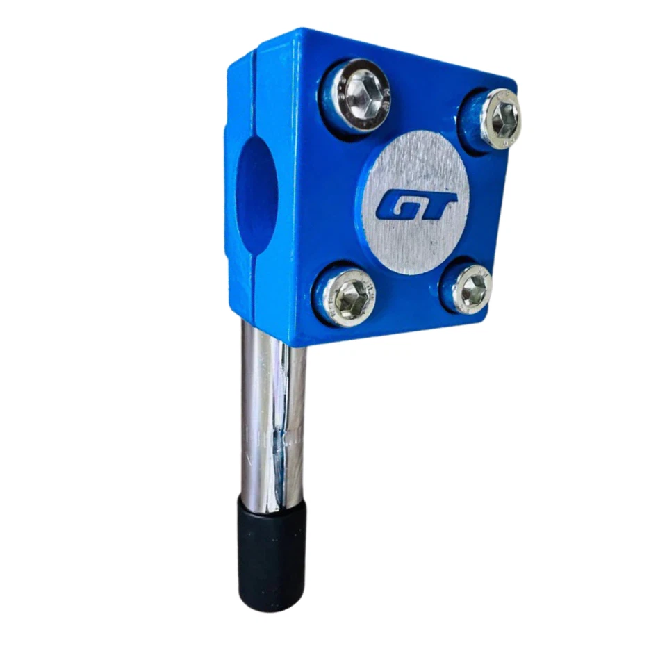 Vástago de manillar de bicicleta estilo BMX GT 22,2 mm pluma de cuello estilo libre mazo de tobo Foto 2 de 4