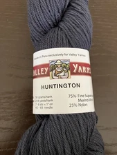 LOT OF 7 Valley Yarns Huntington Sock Yarn Grey Superwash Merino Wool Hanks