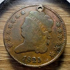 Photo of a 1825-P Half Cent from an eBay listing that sold on Jul 18, 2026