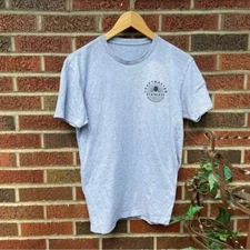 Craftmaster Stainless Gray Graphic Short Sleeve Tee Shirt