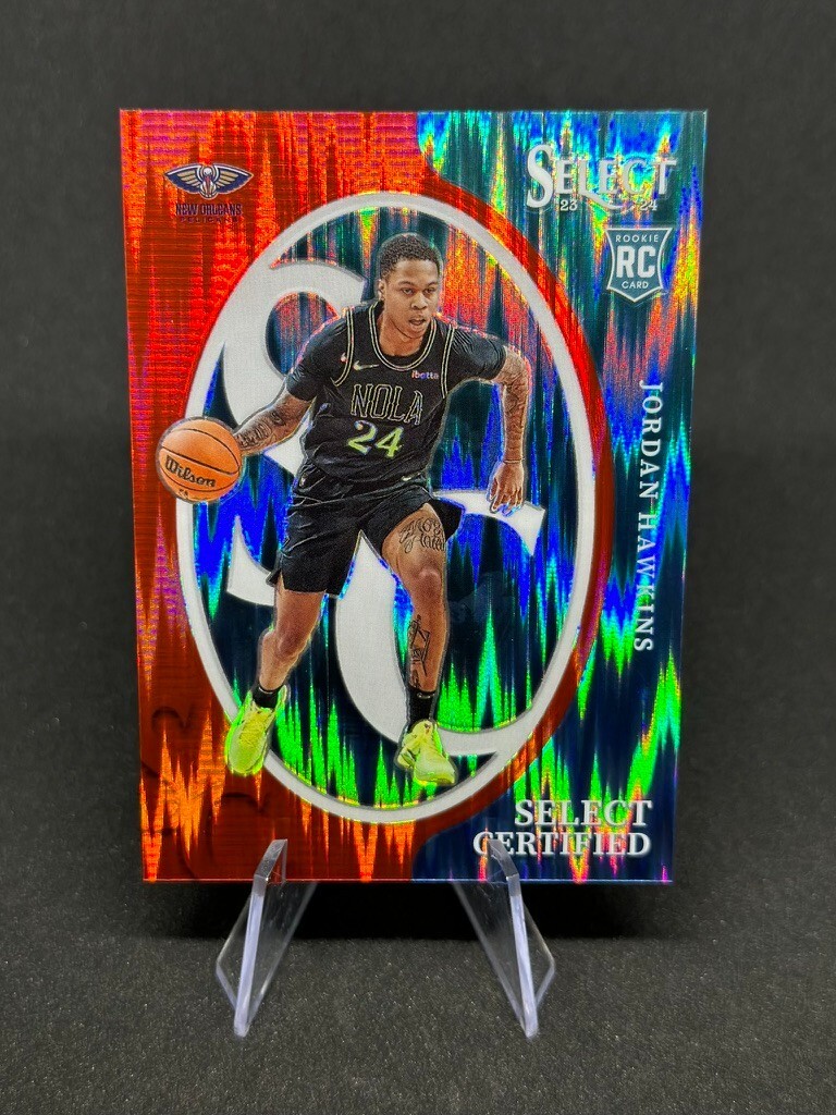 2023-24 Panini Select JORDAN HAWKINS /99 🔥 ROOKIE Certified Red Flash Prizm #17