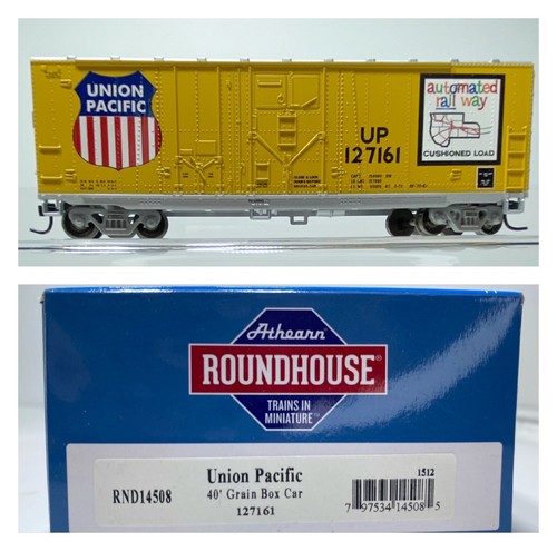 HO ATHEARN ROUNDHOUSE RND14508 40' CAJA DE GRANO COCHE UNION PACIFIC 127161 | Zustand: Used