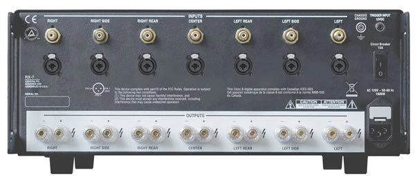 Lexicon RX-7 , 7 Channel Amplifier balanced 7x 300 Watt, used unit, EU Version - Bild 2 von 4