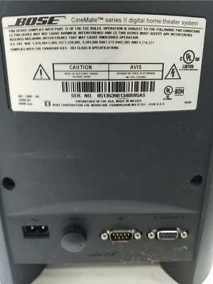 Bose CineMate Series II Digital Home Theater Speaker System