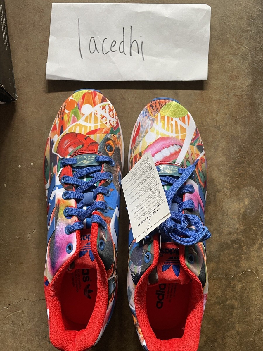 Sneaker Shoes Sale Adidas Adidas Zx Flux Blue And Orange Size
